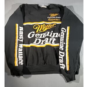 Vintage 90s Miller Genuine Draft Rusty Wallace NASCAR Sweatshirt XL USA Racing
